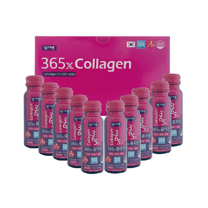365X Collagen 10 Lọ - Bổ Sung Collagen Giúp Da Khỏe Mạnh